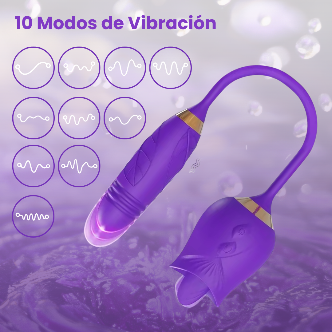 Pikante™ - Vibrador Rosa Doble