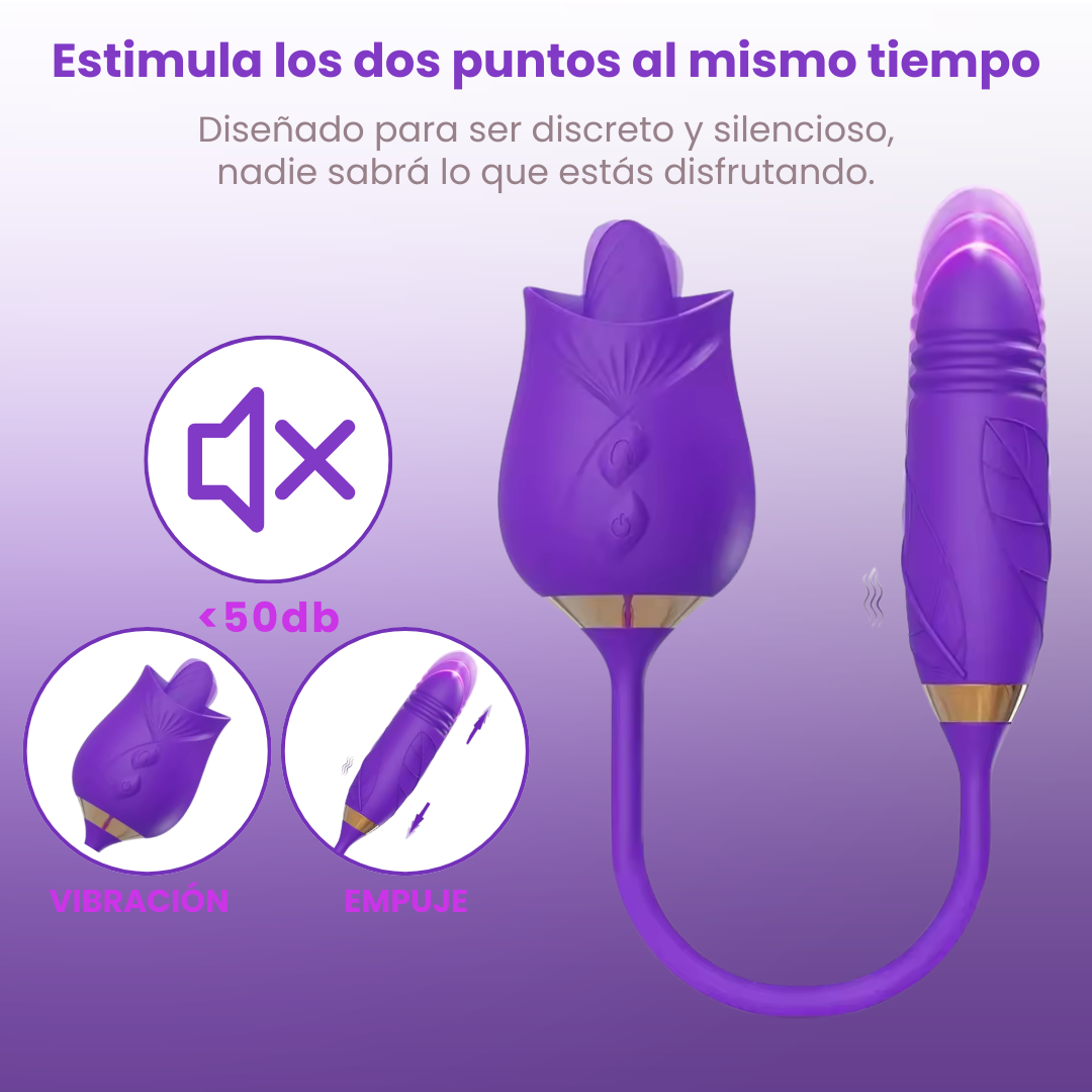 Pikante™ - Vibrador Rosa Doble